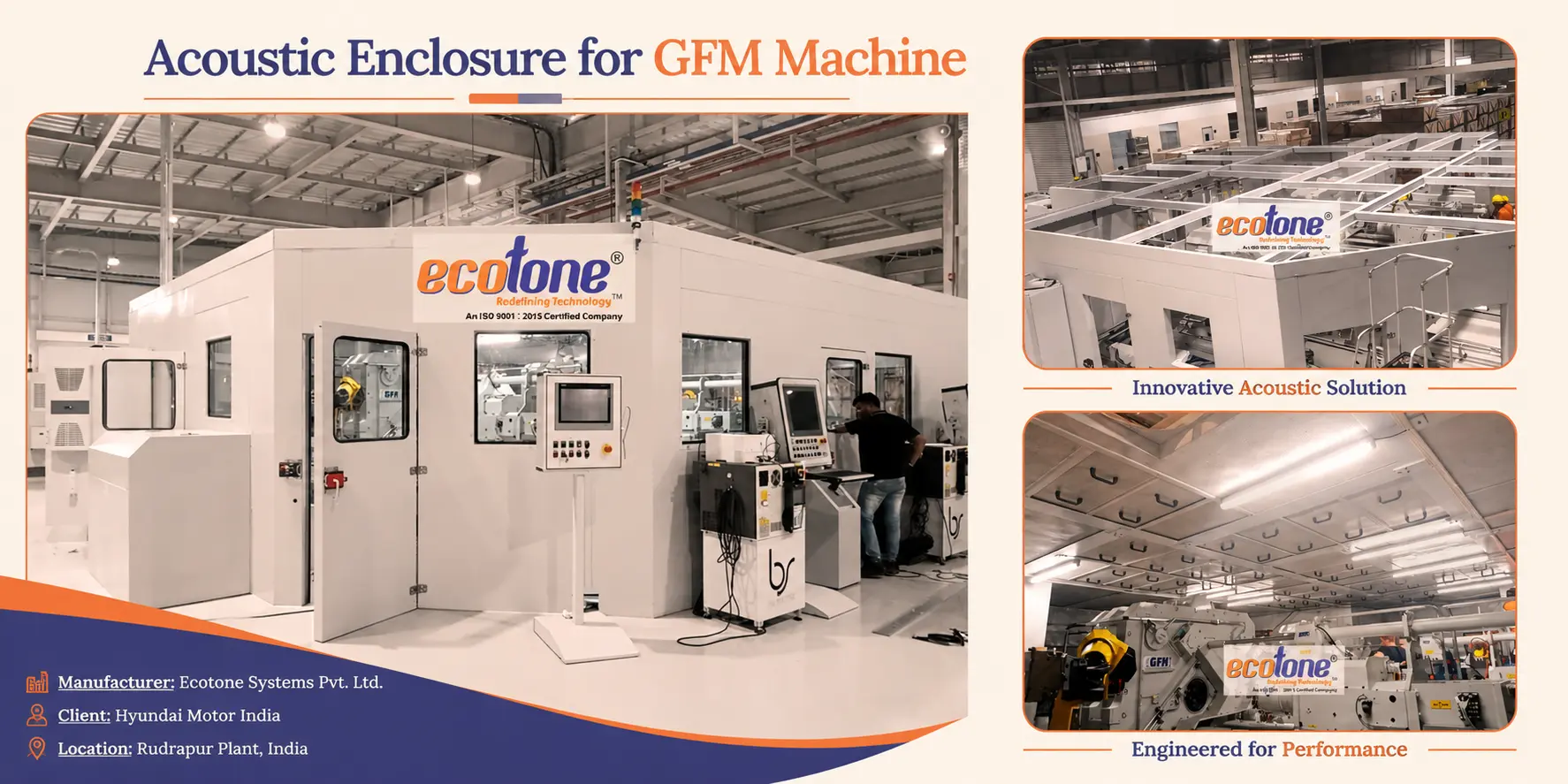 A Sustainable Solution for Your GFM Machine: Acoustic Enclosure by Ecotone