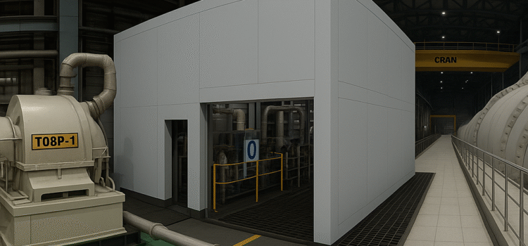 Customized Acoustic Enclosure for Gas Turbine for Adani Group by Ecotone Systems Gas turbine acoustic enclosure for Adani group by Ecotone Systems
