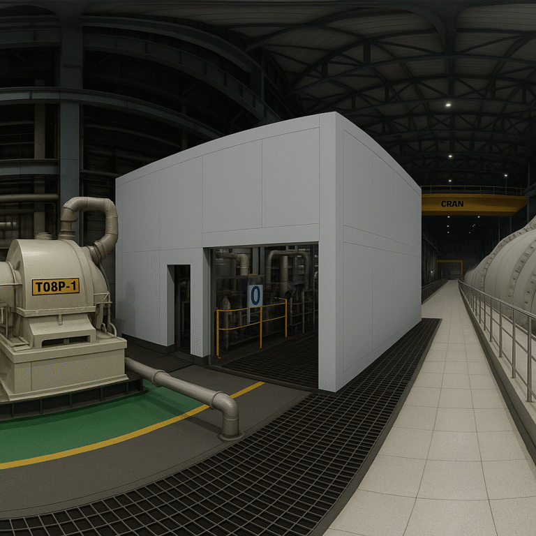Gas turbine acoustic enclosure for Adani group by Ecotone Systems