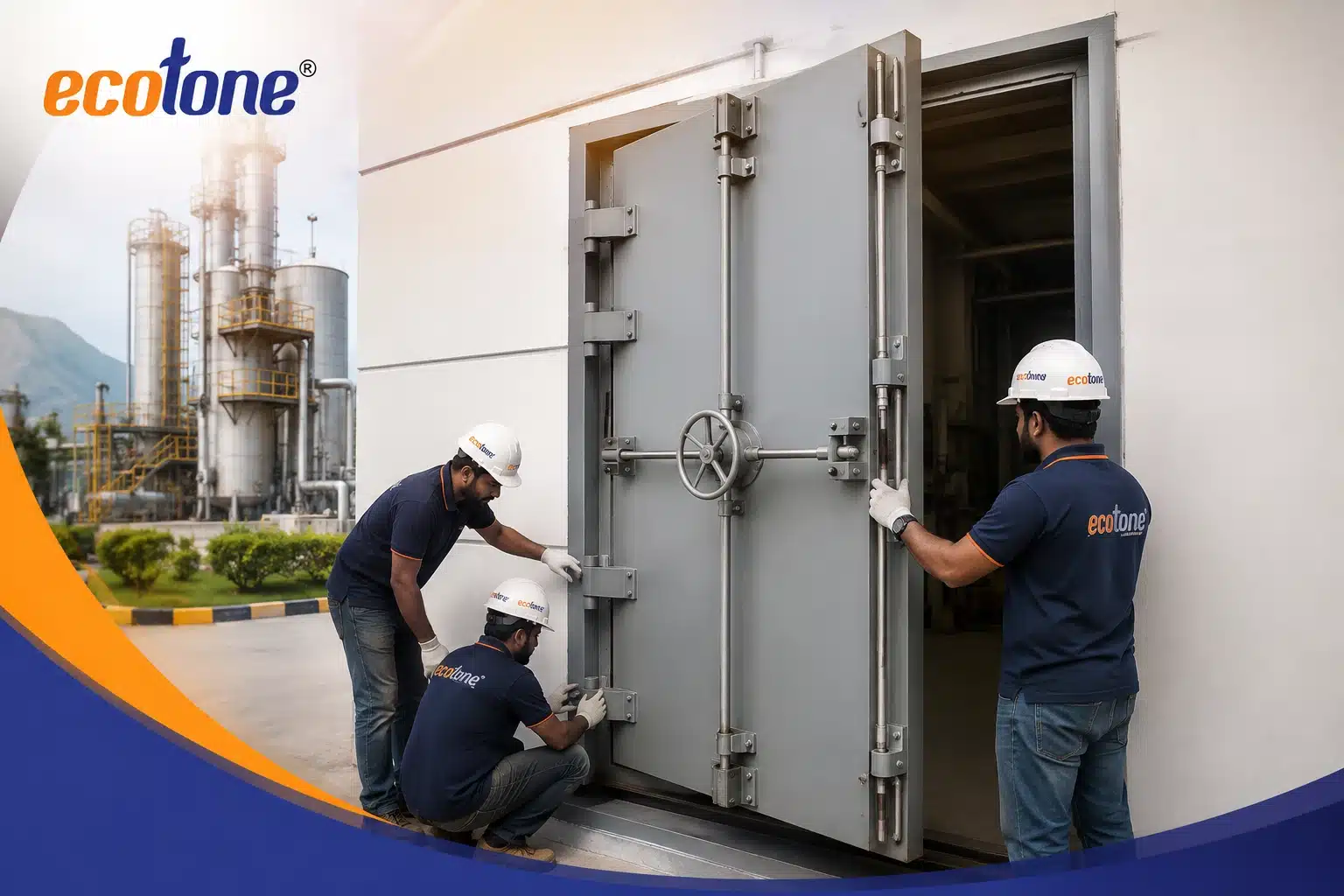 Blast Resistant Door, Blast Resistant Door Installation, Blast Resistant Doors Anakapalle, Industrial Blast Doors, Blast Proof Doors, Novopor Advanced Science Blast Door, Ecotone Systems