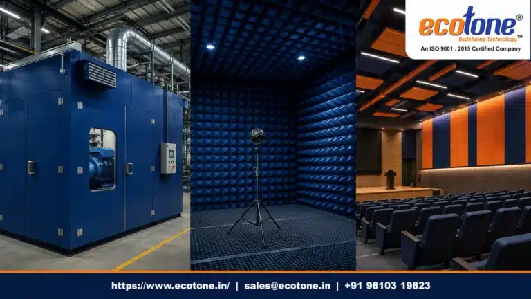 Acoustic Product Manufacturers, Top Acoustic Manufacturers India, Industrial Acoustic Solutions, Acoustic Engineering Company, Ecotone Systems, Noise Control Manufacturers India
