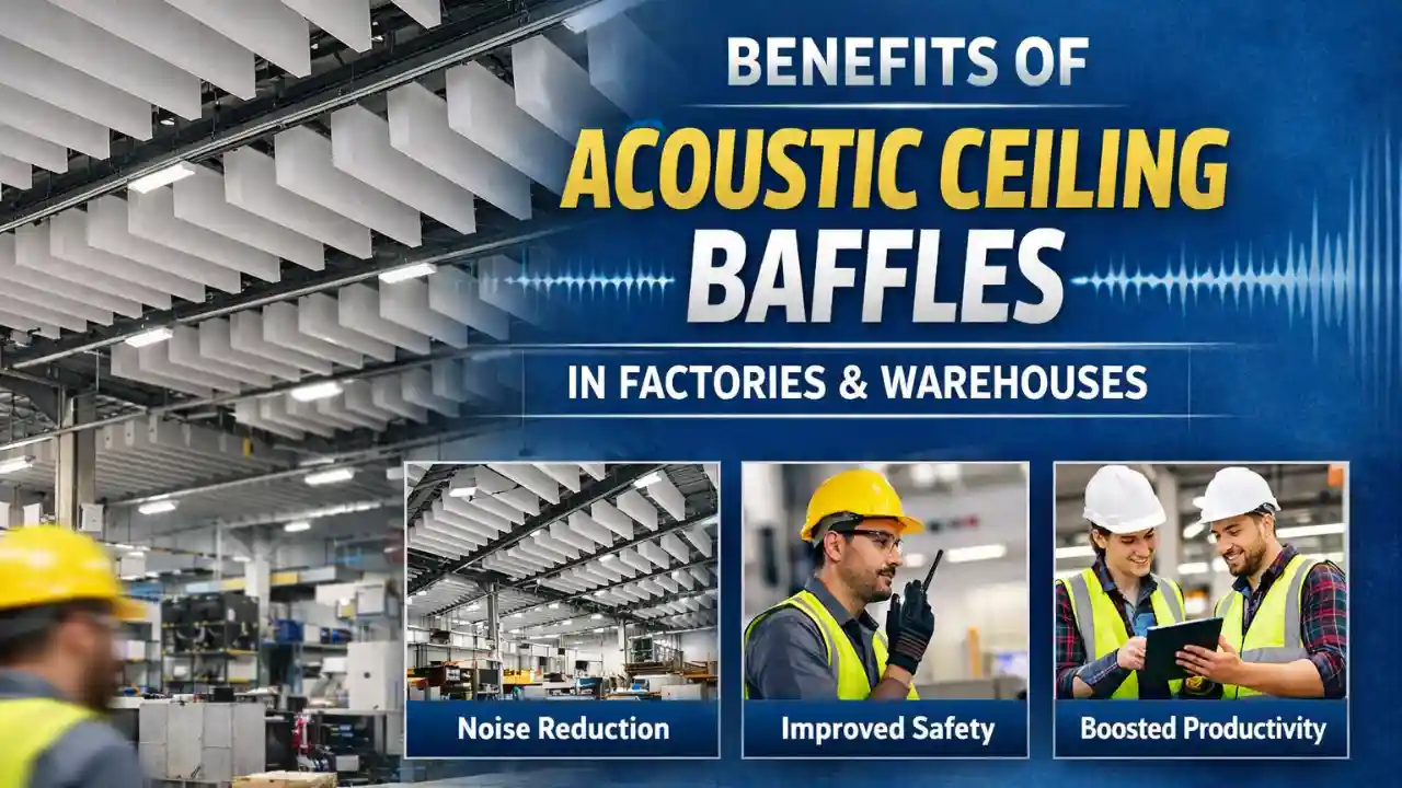 Benefits of Acoustic Ceiling Baffles in Factories and Warehouses