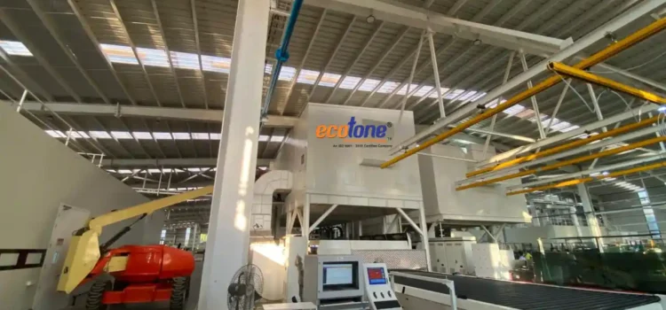 Acoustic enclosure installed for glass blower machinery at FG Glass Industries Pvt. Ltd., Taloja, Maharashtra