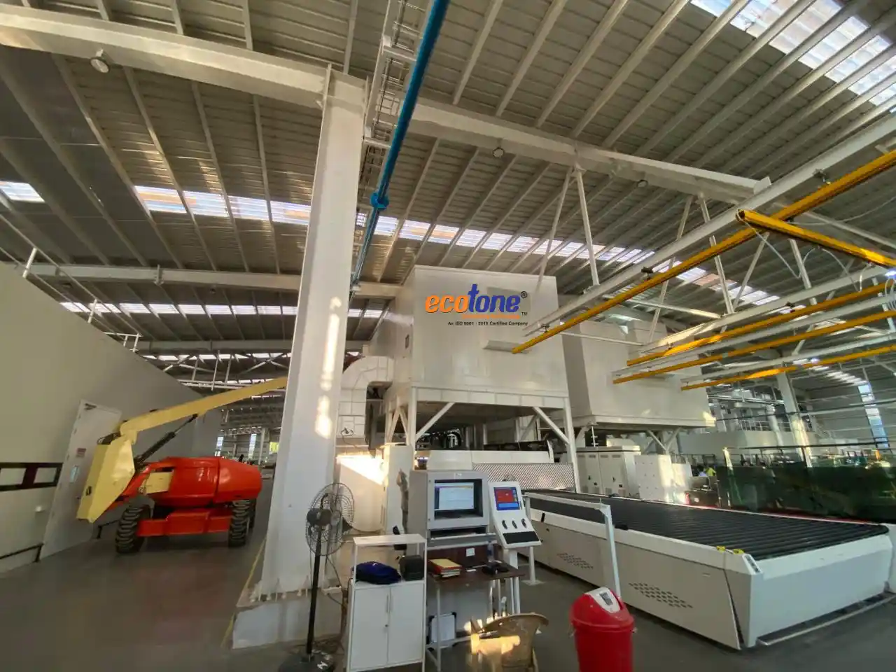 Acoustic enclosure installed for glass blower machinery at FG Glass Industries Pvt. Ltd., Taloja, Maharashtra