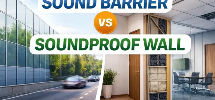 Sound Barrier vs Soundproof Wall: What’s the Difference?