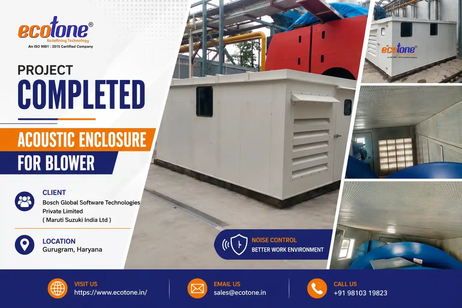 Acoustic Enclosure for Blower