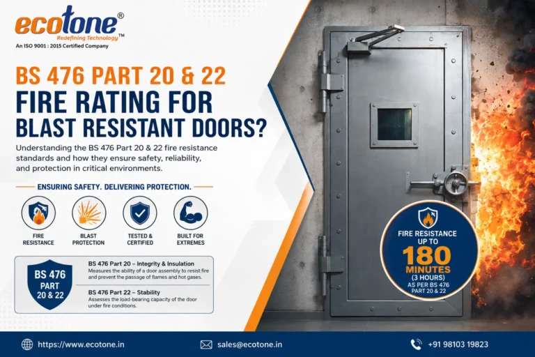 BS 476 Part 20 & 22 Fire Rating for Blast Resistant Doors