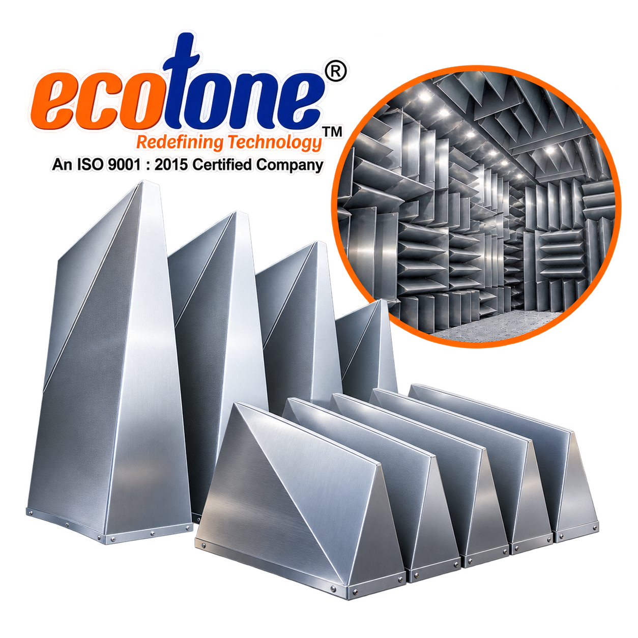 metallic anechoic wedges, metallic anechoic wedges manufacturer, metallic anechoic wedges manufacturer in india, anechoic wedges, metal anechoic wedges, acoustic wedges, metallic acoustic wedges, anechoic chamber wedges, anechoic chamber manufacturer, perforated metal anechoic wedges, sound absorbing wedges, industrial acoustic wedges, fire resistant anechoic wedges, non combustible acoustic wedges, high density acoustic wedges, fiberglass filled metallic wedges, broadband sound absorption, low frequency anechoic wedges, anechoic chamber acoustic treatment, nvh testing chamber, automotive nvh testing, acoustic testing laboratory, acoustic measurement chamber, electroacoustic testing chamber, aerospace acoustic testing, engine test cell acoustic treatment, semi anechoic chamber, full anechoic chamber, noise testing chamber, acoustic wedge installation, custom metallic anechoic wedges, acoustic testing solutions india, ecotone systems