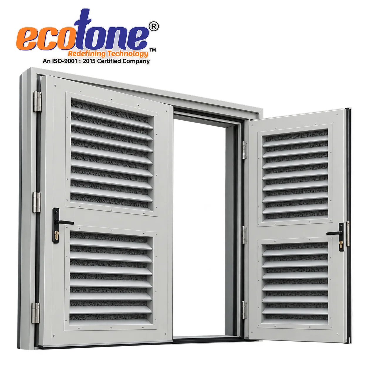 Acoustic Louvered Doors, Acoustic Louvered Doors Manufacturer, Acoustic Louvered Doors Manufacturer in India, Industrial Acoustic Louvered Doors, Soundproof Louvered Doors, Acoustic Ventilation Doors, Noise Control Louvered Doors, Single Leaf Acoustic Louvered Door, Double Leaf Acoustic Louvered Door, Acoustic Louvers Manufacturer