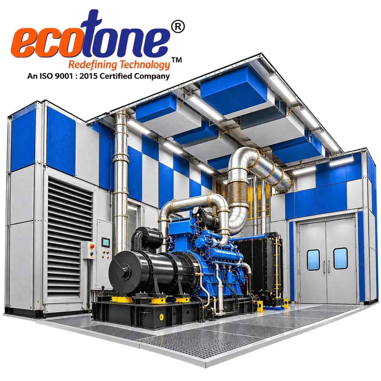 Room Acoustic, Room Acoustic Treatment, Room Acoustic Treatment for Engine Test Cells, Industrial Room Acoustic Treatment, Engine Test Cell Acoustic Treatment, DG Room Acoustic Treatment, Compressor Room Acoustic Treatment, Industrial Noise Control Solutions, Industrial Acoustic Treatment