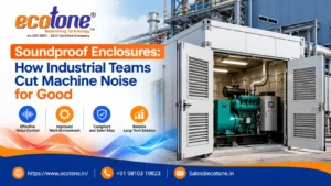 soundproof enclosure, acoustic enclosure, noise proof box, sound dampening box, industrial noise control, machinery noise reduction