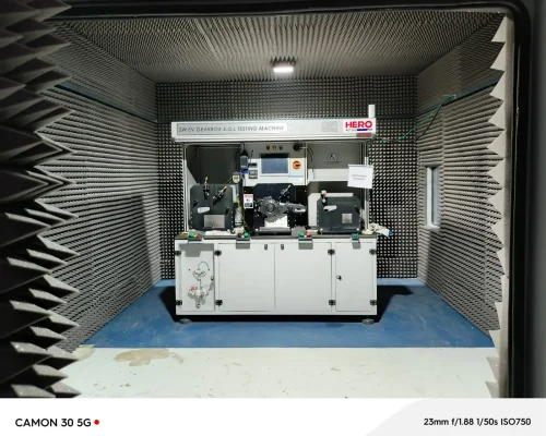 Semi - Anechoic chamber for gear testing