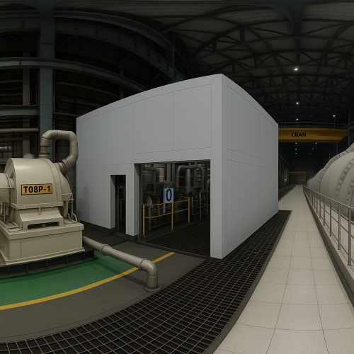 Gas turbine acoustic enclosure for Adani group by Ecotone Systems