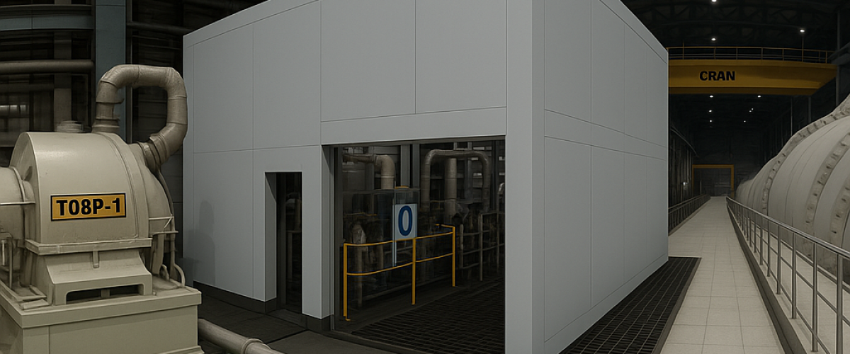 Gas turbine acoustic enclosure for Adani group by Ecotone Systems