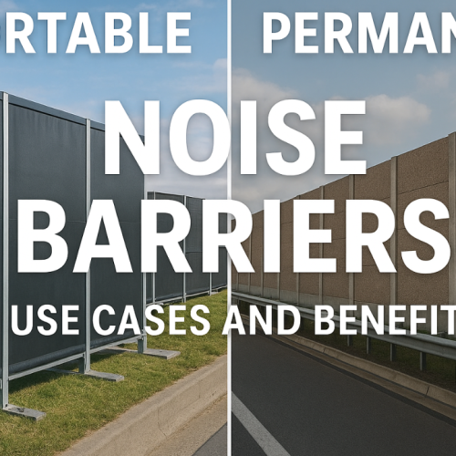 portable noise barriers and permanent noise barriers